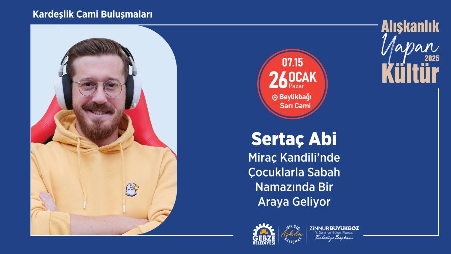 Youtuber Sertaç Abi İle Miraç Kandilinde Kardeşlik Cami Buluşmaları