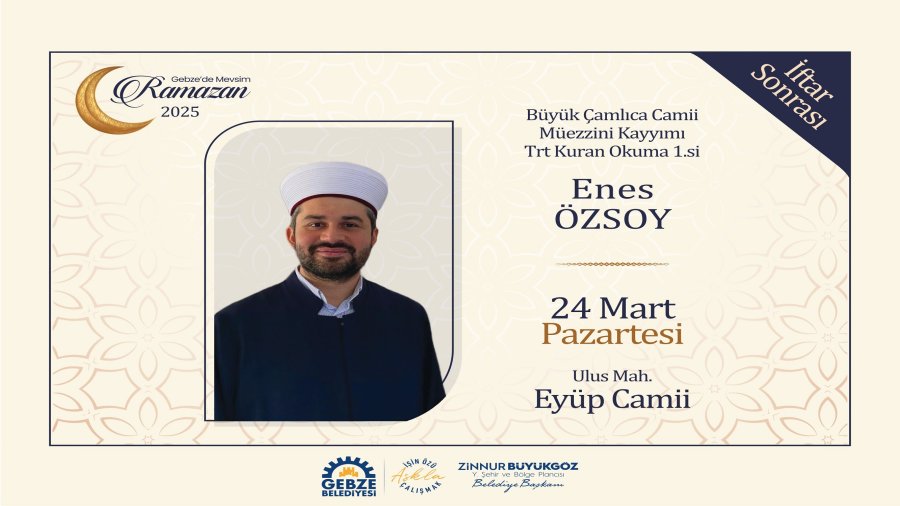 Kur-anı Kerim Tilaveti ve Teravih Namazı - Büyük Çamlıca Camii Müezzin Kayyımı Enes Özsoy