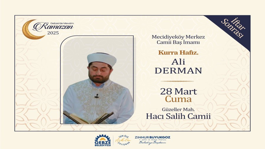 Kur-anı Kerim Tilaveti ve Teravih Namazı - Mecidiyeköy Merkez Camii Baş İmam Hatibi Kurra Hafız Ali Derman