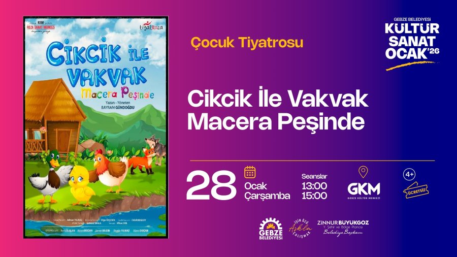 ÇocukTiyatrosu - Cikcik İle Vakvak Macera Peşinde