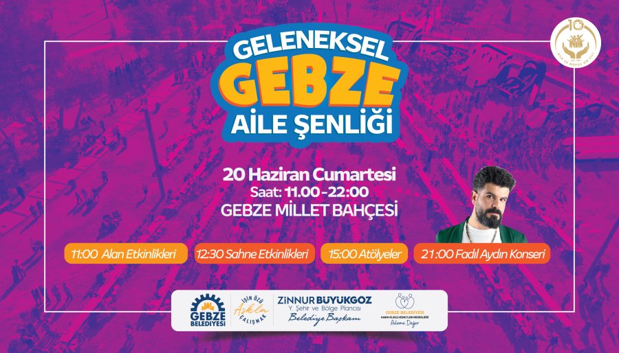 Geleneksel Gebze Aile Şenliği ve Açık Hava Konseri