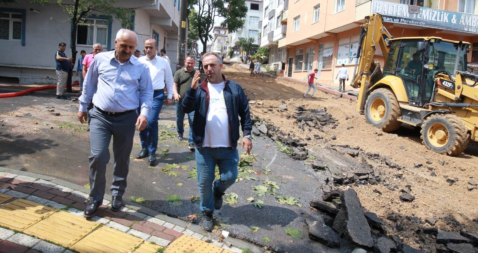 Su Taşkını Yaşanan İnönü´de; Başkan Büyükgöz Vatandaşın Yanında