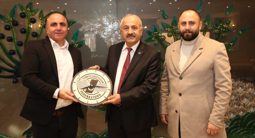 Gazeteciler Altun ve Oğuz  Başkan Büyükgöz’e konuk oldu