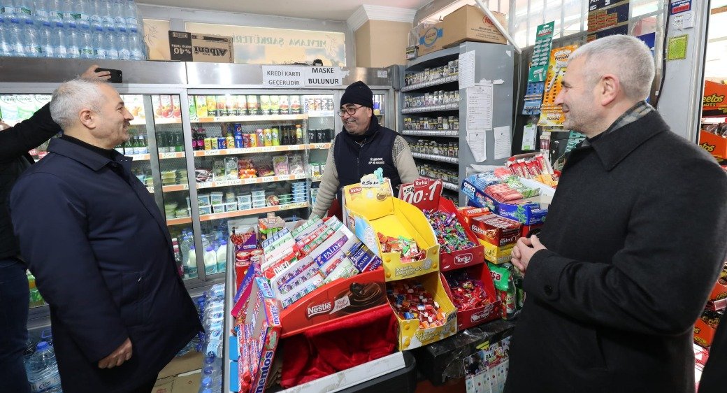 Başkanlar İstasyon’da Esnaf Turunda