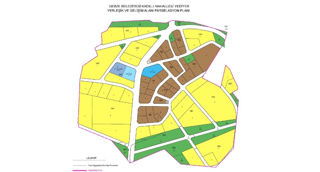 Kadıllı Mahallesi Yediyer’de 11 Hektar Alanda İmar Uygulaması Tamamlandı