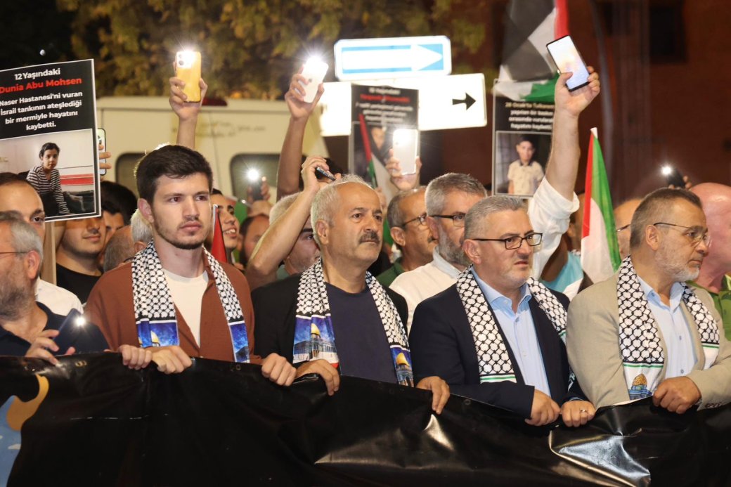 GEBZEDEN GAZZEYE DESTEK YÜRÜYÜŞÜ