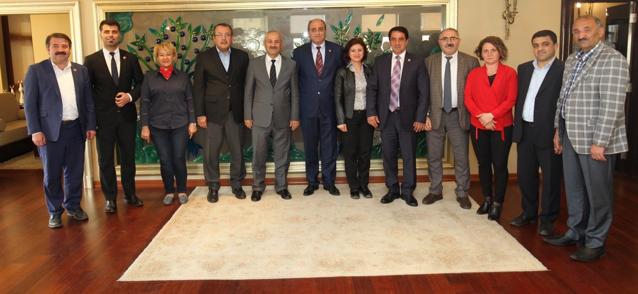 CHP heyetinden Başkan´a hayırlı olsun Ziyareti