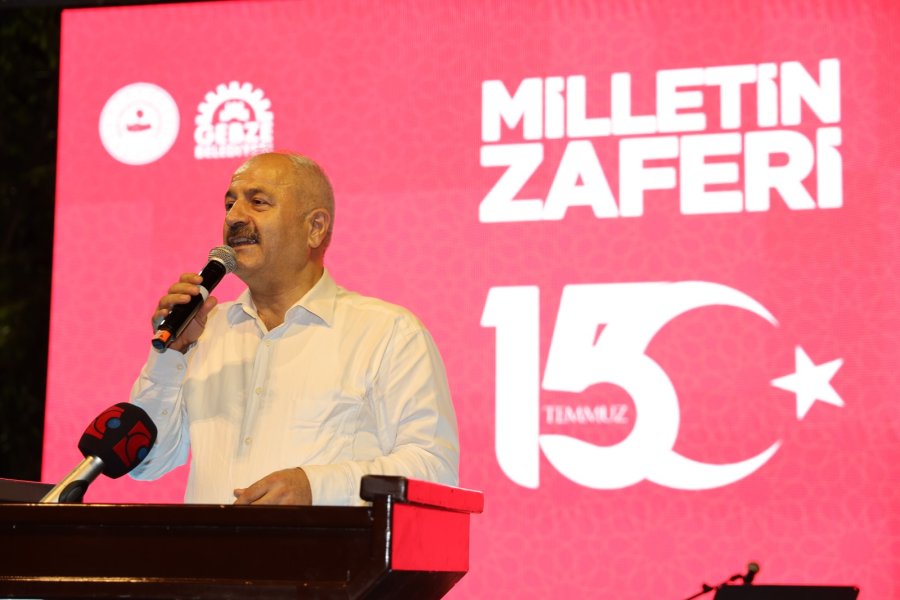 Gebze’de 15 Temmuz Coşkusu