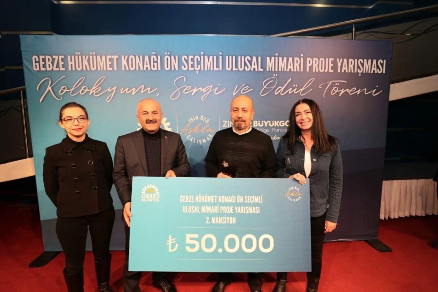 Gebze Hükümet Konağı Proje Yarışmasında Ödüller Sahiplerine Takdim Edildi