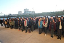 Kaymakam Güler ve Başkan Büyükgöz bayrak törenine katıldı