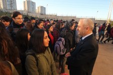 Kaymakam Güler ve Başkan Büyükgöz bayrak törenine katıldı