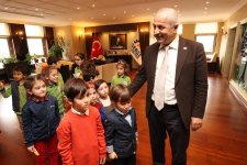 Başkan Büyükgöz’ün minik misafirleri