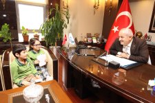 Başkan Büyükgöz’ün minik misafirleri