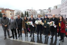 Kaymakam Güler ve Başkan Büyükgöz Bayrak Töreninde