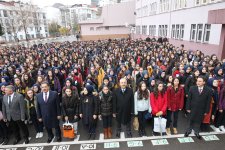 Kaymakam Güler ve Başkan Büyükgöz Bayrak Töreninde
