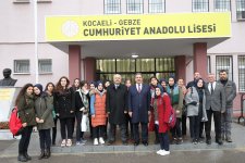 Kaymakam Güler ve Başkan Büyükgöz Bayrak Töreninde