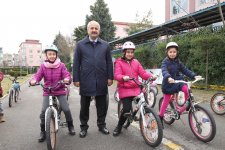 Başkan Büyükgöz Trafik Eğitim Okulu’nda