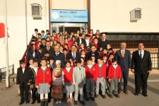 Kaymakam Güler ve Başkan Büyükgöz M. Alp Tiryakioğlu İlkokulu’nda