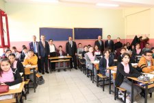 Kaymakam Güler ve Başkan Büyükgöz Adem Yavuz Okulunda