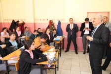 Kaymakam Güler ve Başkan Büyükgöz Adem Yavuz Okulunda