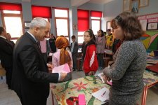Kaymakam Güler ve Başkan Büyükgöz Adem Yavuz Okulunda