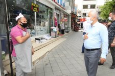 Başkan Büyükgöz’den  Çarşıda Esnaf Turu