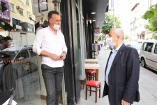 Başkan Büyükgöz’den  Çarşıda Esnaf Turu