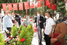 Başkan Büyükgöz’den Arife Günü Ziyaretleri