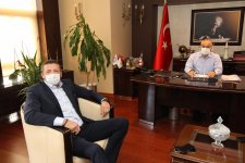 Başkan Büyükgöz Türkoğlu ve Tunçeri’yi Ağırladı