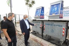 Gebze’de yer altı konteynır  uygulamaları sürüyor