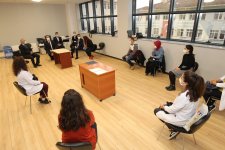 Kaymakam Güler ve Başkan Büyükgöz bayrak törenine katıldı