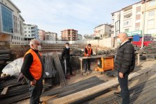 Sarıcami Meydan Projesi’nde Çalışmalar Sürüyor