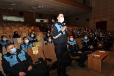 Başkan Büyükgöz  zabıtalarla bir araya geldi