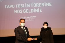 Balçık’ta hak sahiplerine tapular protokolden