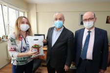 Başkan Büyükgöz’den İlçe Sağlık’a Tıp Bayramı Ziyareti