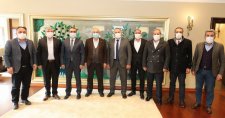 Başkan Büyükgöz’e Şenkaya’dan Konuk heyet