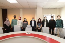 Genç mucitler Başkan Büyükgöz’e konuk oldu