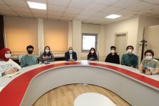 Genç mucitler Başkan Büyükgöz’e konuk oldu