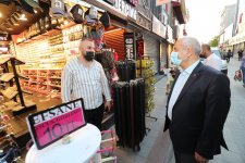 Başkan Büyükgöz´den Çarşıda Esnaf Turu