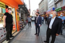 Başkan Büyükgöz´den Çarşıda Esnaf Turu