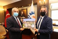 Başkan Büyükgöz’e konuk heyet