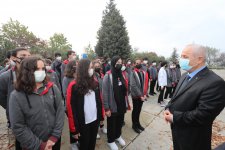 Kaymakam Güler ve Başkan Büyükgöz  Bayrak Töreninde Tübitak Fen Lisesinde