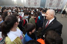 Kaymakam Güler ve Başkan Büyükgöz  İnönü’de Bayrak Töreninde   