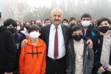 Kaymakam Güler ve Başkan Büyükgöz  İnönü’de Bayrak Töreninde   