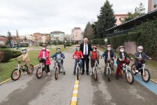 Başkan Büyükgöz Öğrencilerle Trafik Dersine Katıldı