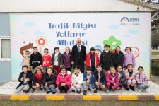 Başkan Büyükgöz Öğrencilerle Trafik Dersine Katıldı