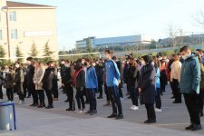 Kaymakam Güler ve Başkan Büyükgöz  Yücel Boru Lisesi’nde Bayrak Töreninde   