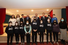 Kaymakam Güler ve Başkan Büyükgöz  Yücel Boru Lisesi’nde Bayrak Töreninde   