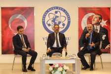 Kaymakam Güler ve Başkan Büyükgöz  Yücel Boru Lisesi’nde Bayrak Töreninde   