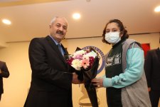 Kaymakam Güler ve Başkan Büyükgöz  Yücel Boru Lisesi’nde Bayrak Töreninde   